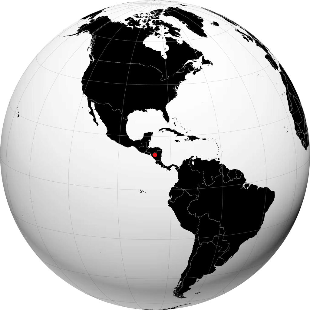 Jinotega auf dem Globus