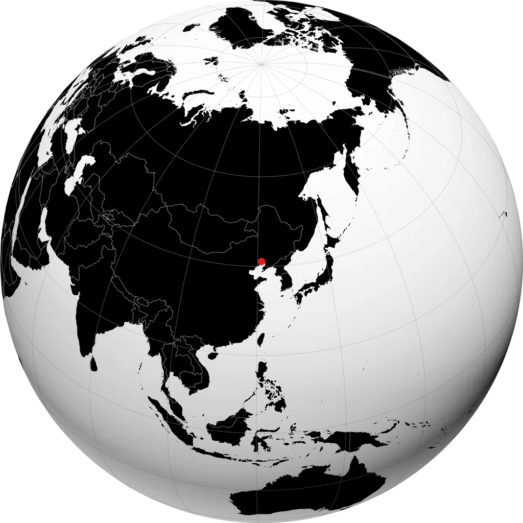 Jinzhou auf dem Globus