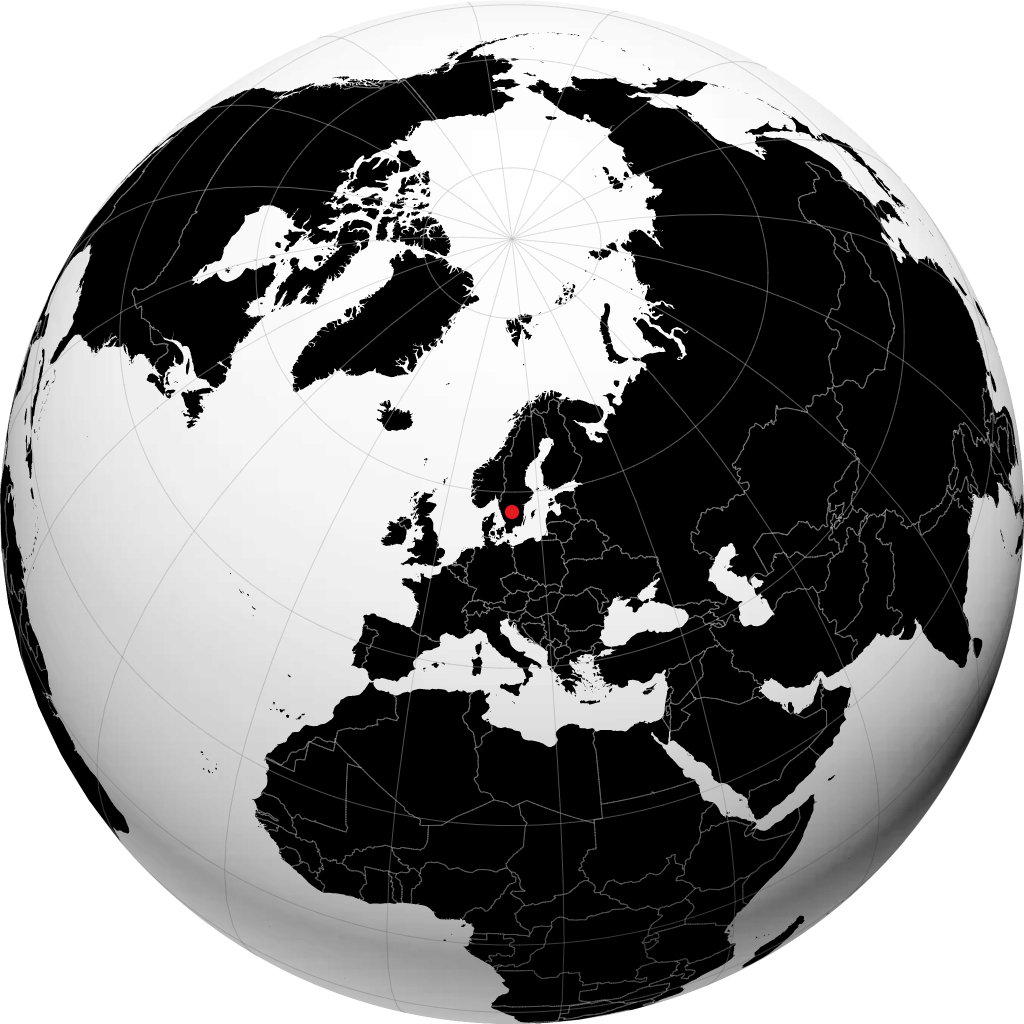 Jönköping auf dem Globus