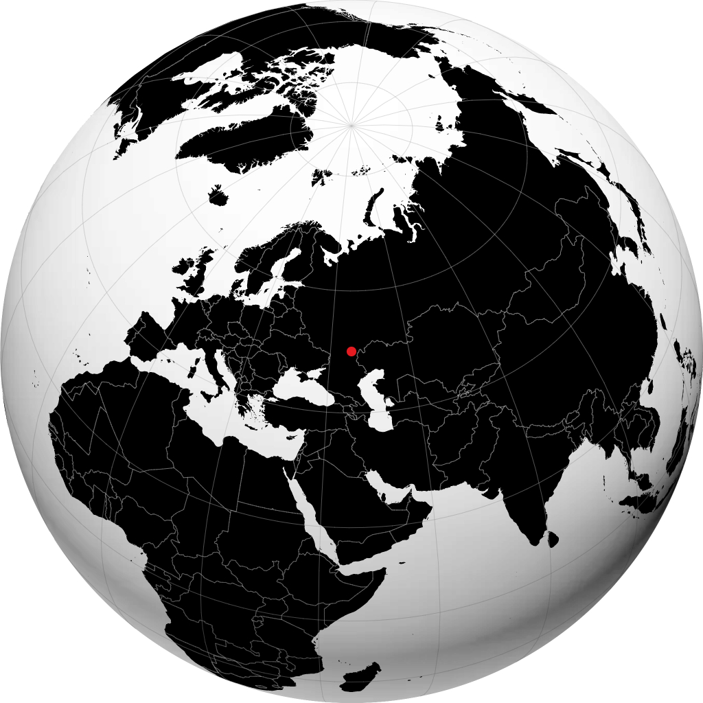 Kamyshin auf dem Globus