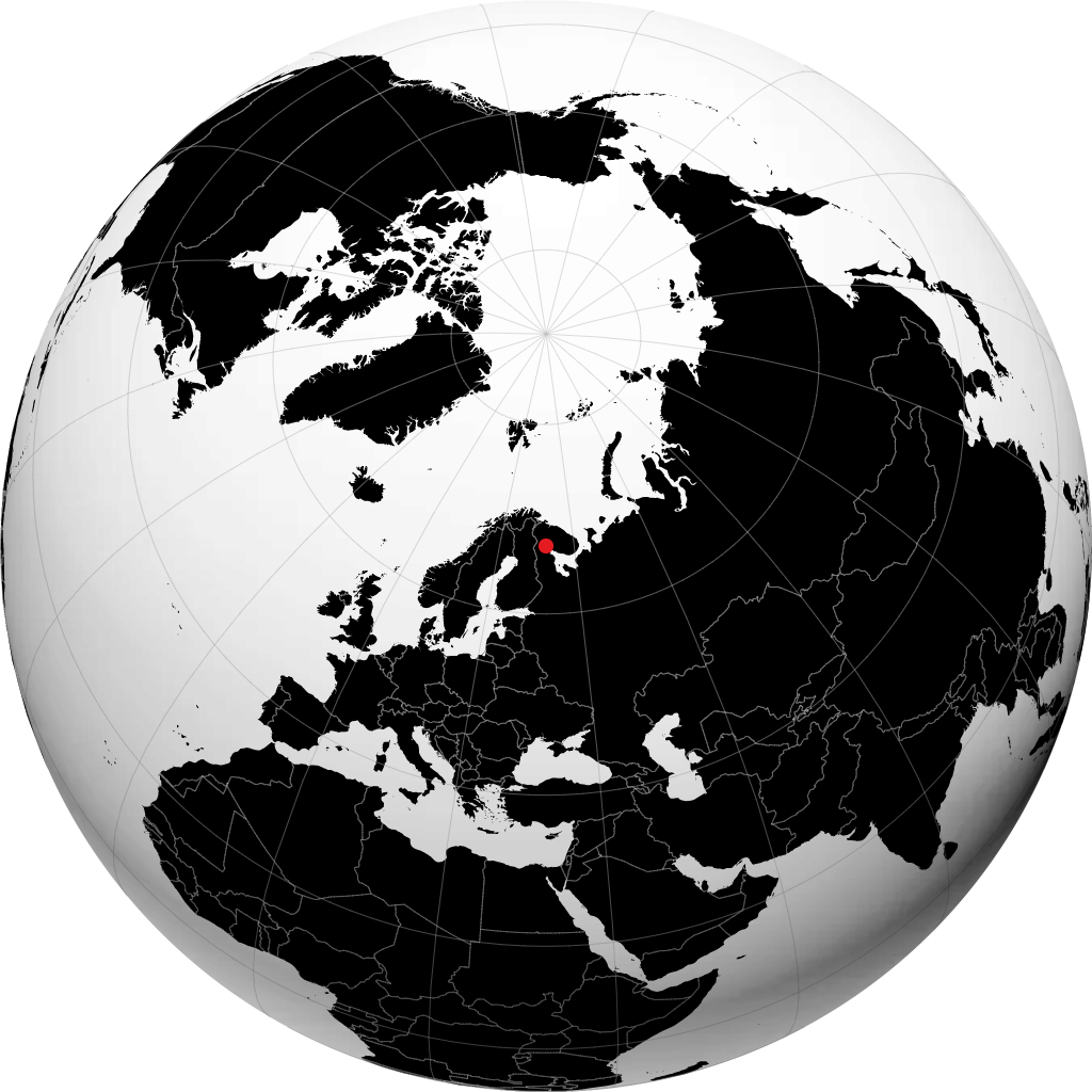 Kandalaksha auf dem Globus