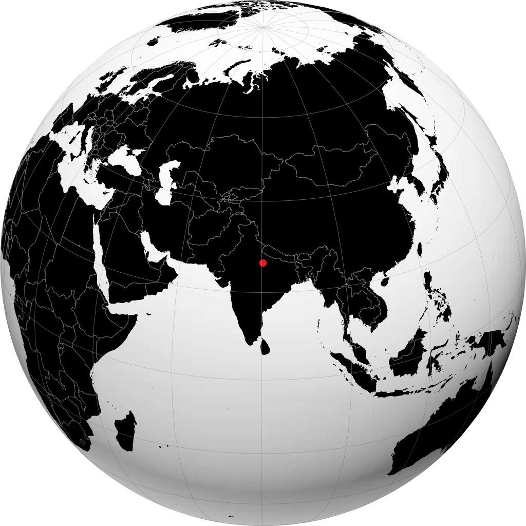 Kanpur auf dem Globus