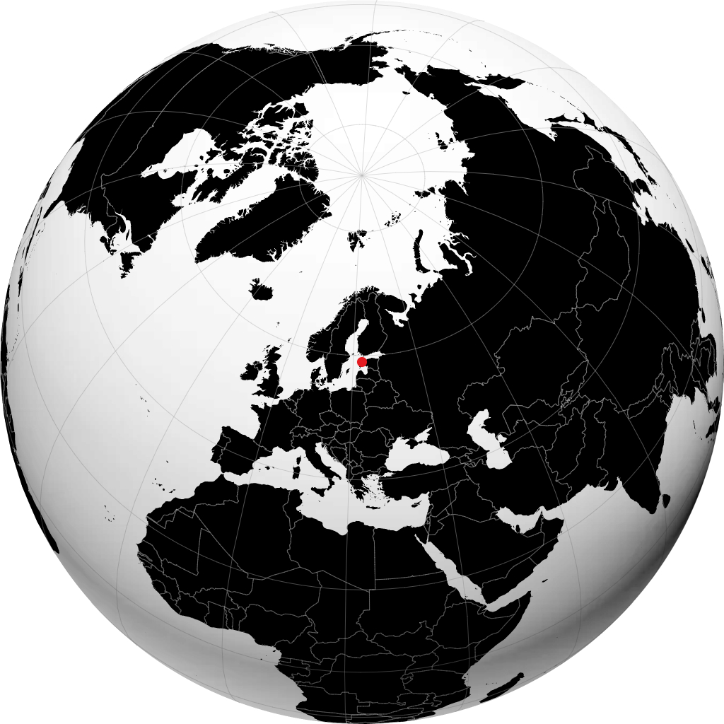 Kärdla auf dem Globus