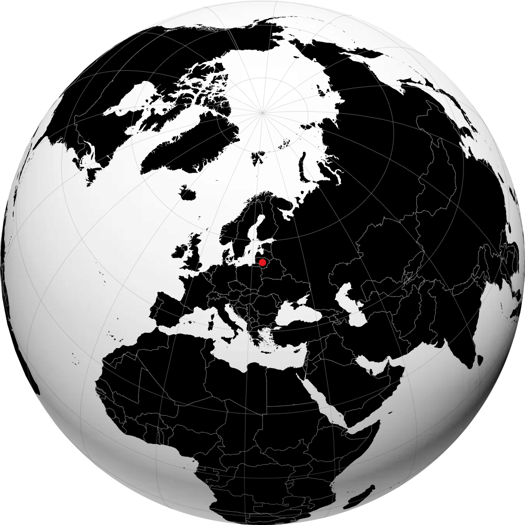 Kėdainiai auf dem Globus
