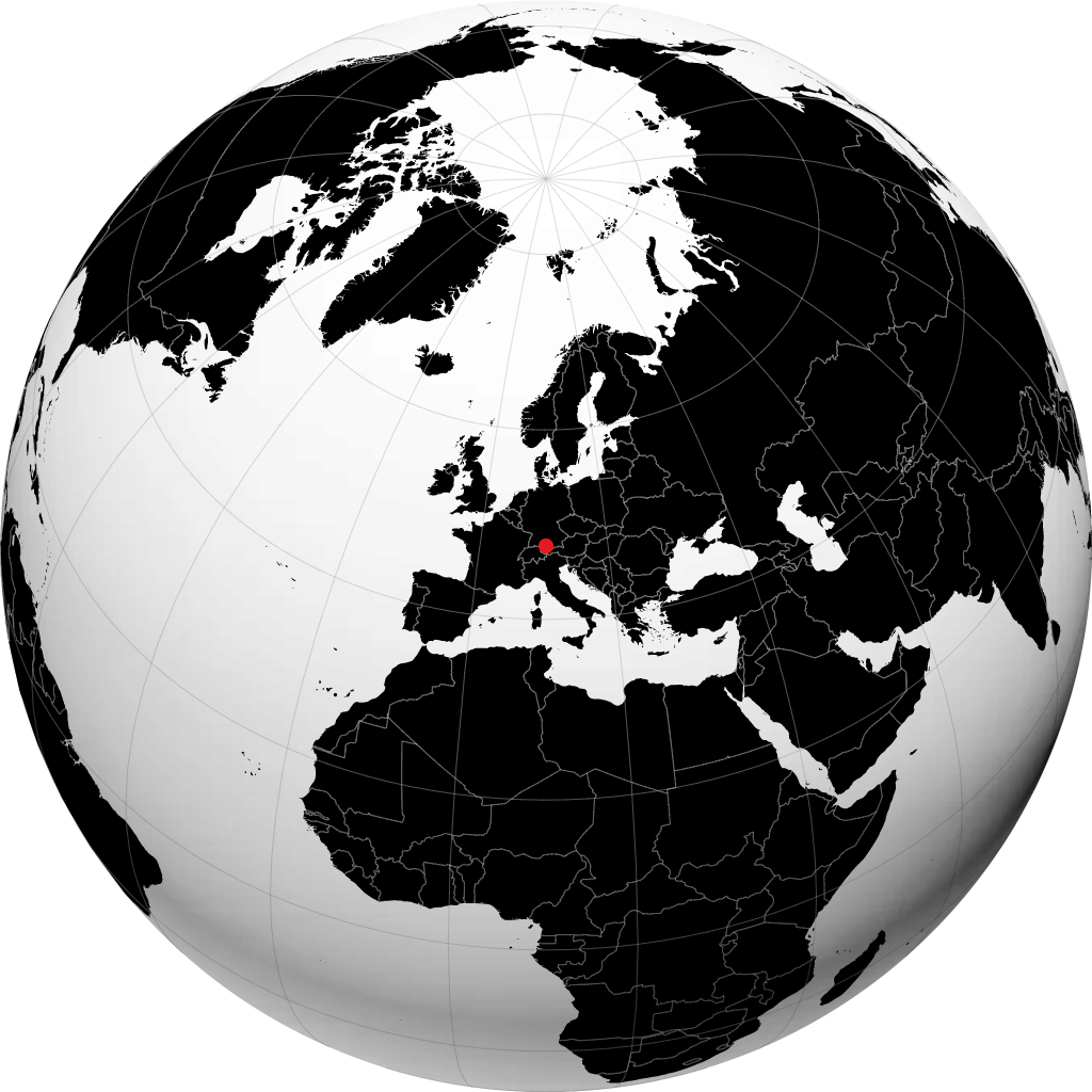 Kempten auf dem Globus