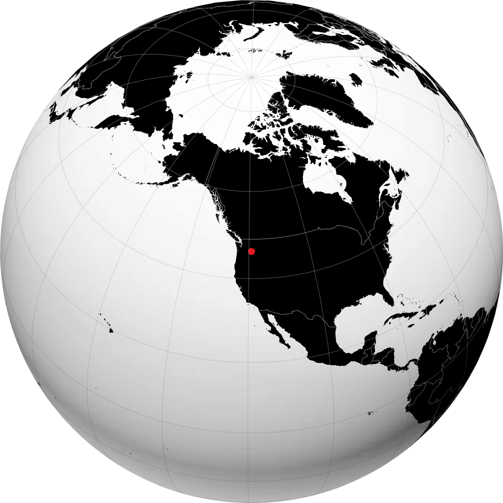 Kennewick auf dem Globus