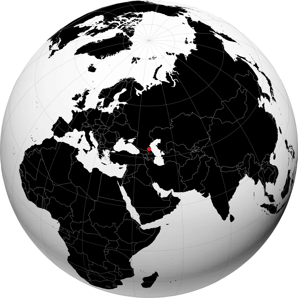 Khasavyurt auf dem Globus