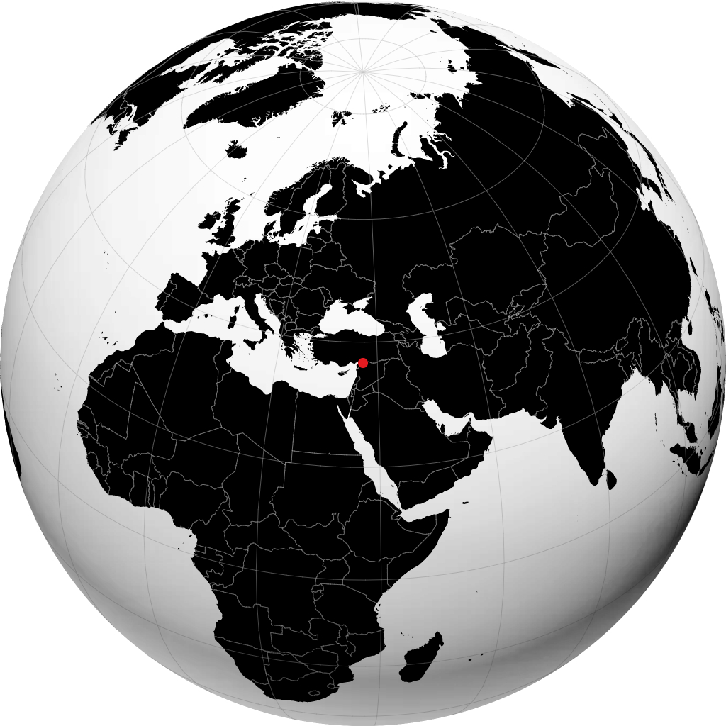 Kilis auf dem Globus