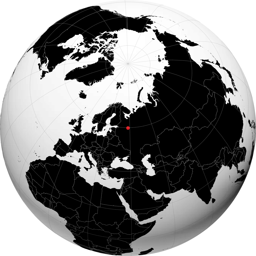 Kirillov auf dem Globus
