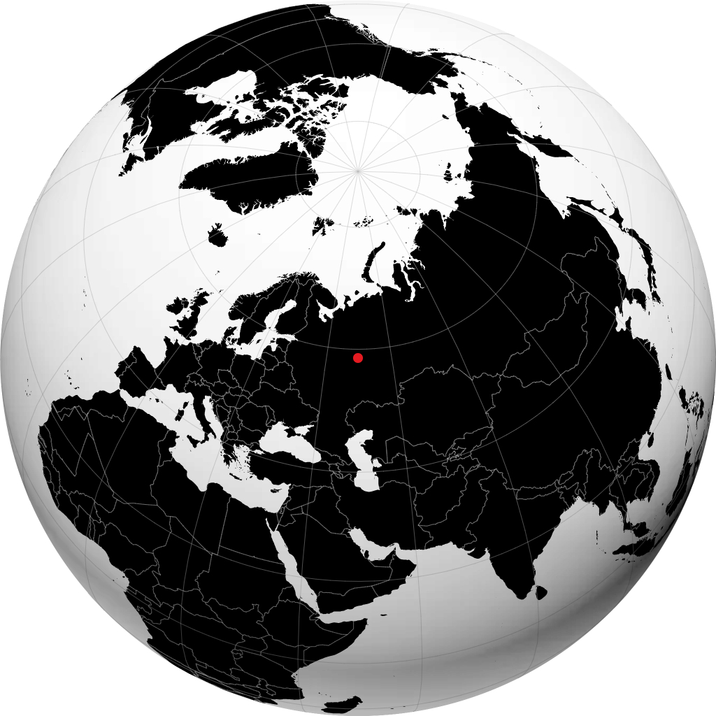 Kirow auf dem Globus