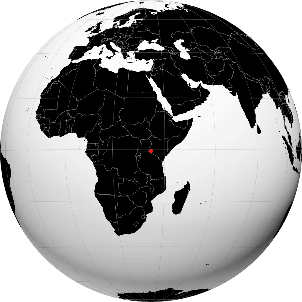 Kisii auf dem Globus