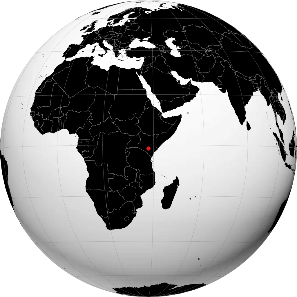 Kitui auf dem Globus