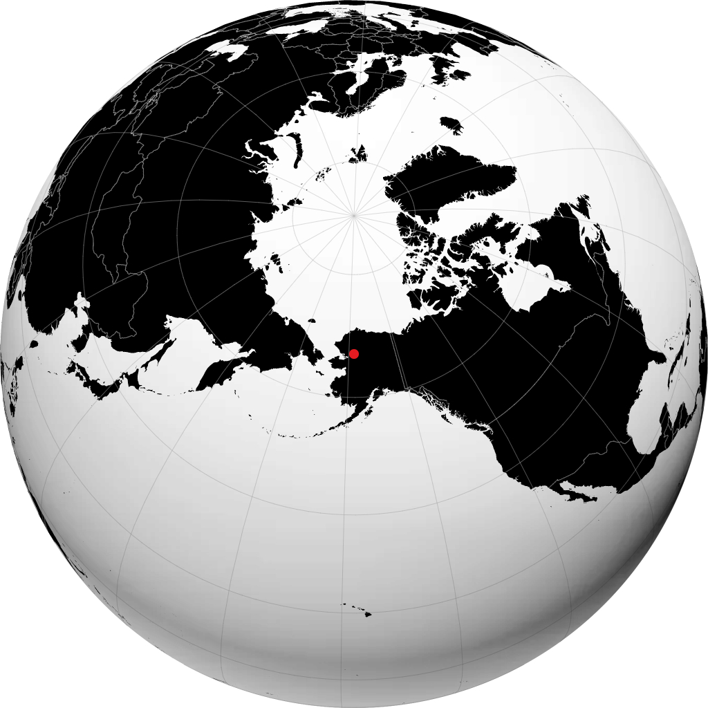 Kobuk auf dem Globus