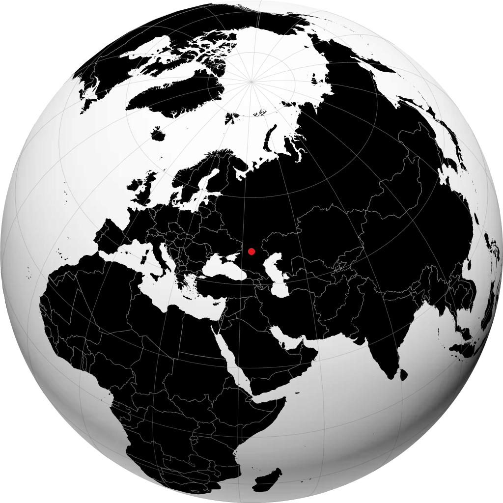 Kotelnikowo auf dem Globus