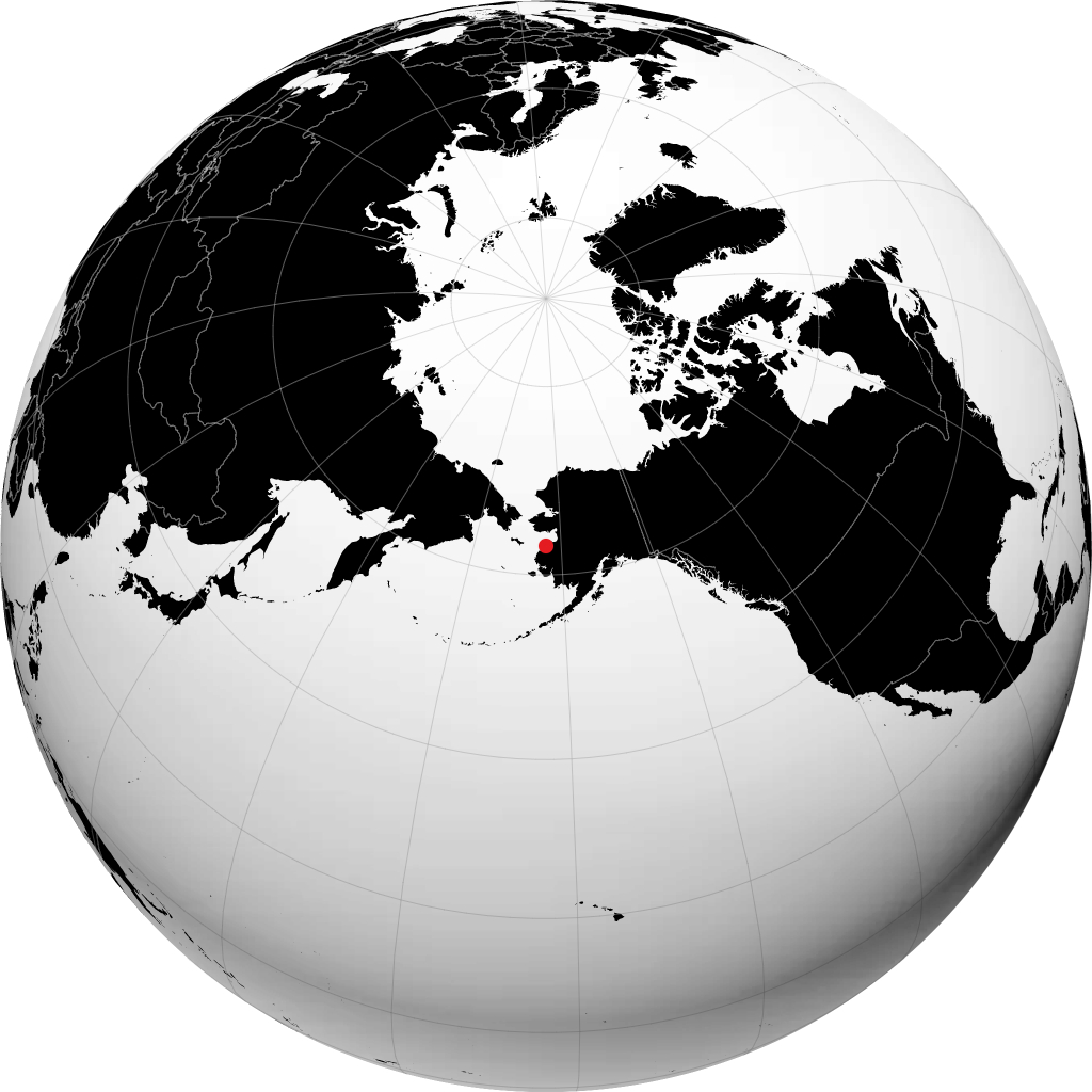 Kotlik auf dem Globus