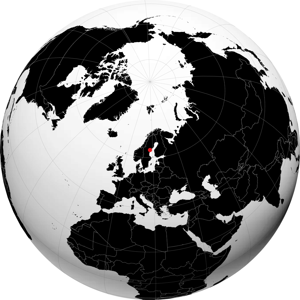 Kramfors auf dem Globus