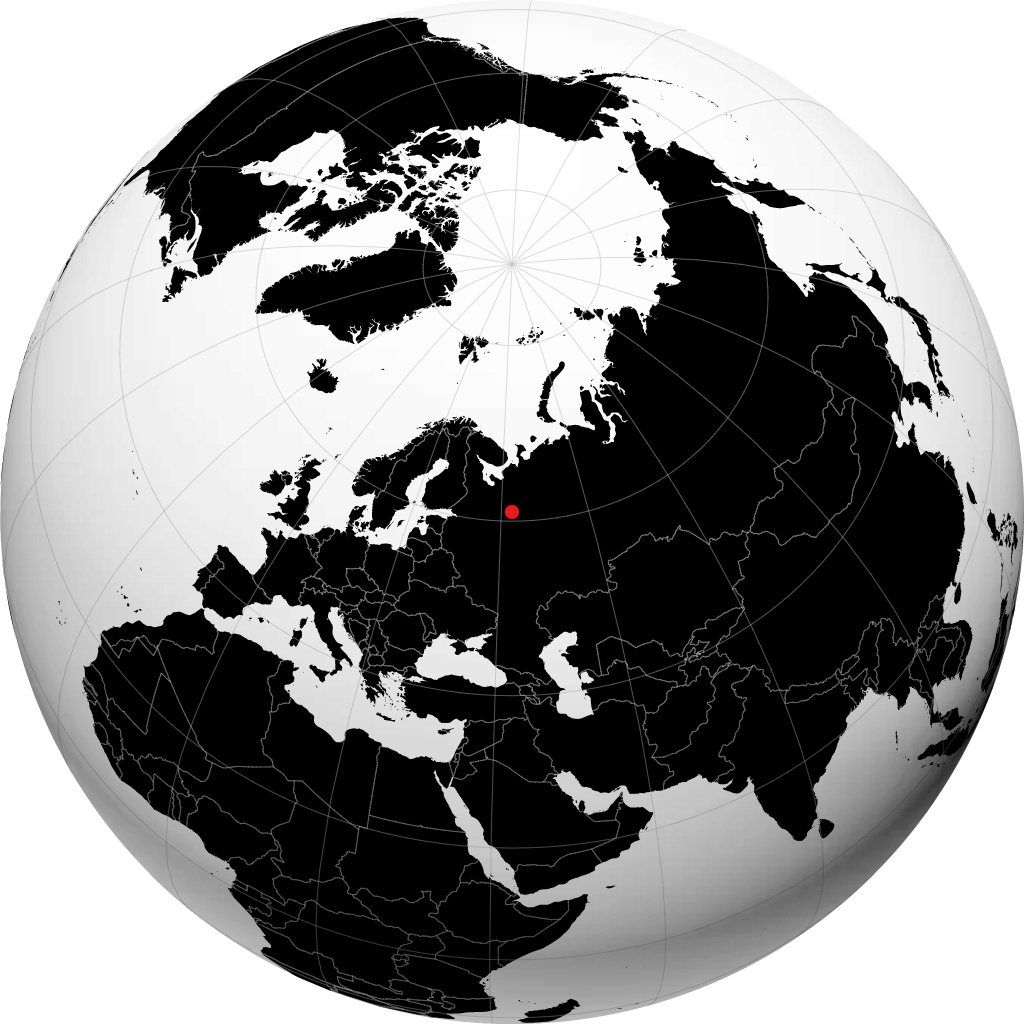 Kuloy auf dem Globus