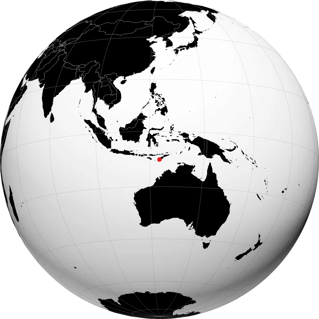 Kupang auf dem Globus