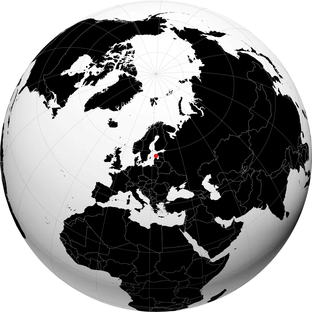 Kuressaare auf dem Globus