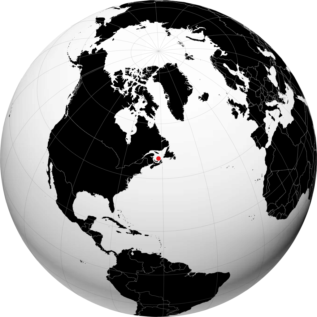 L'Étang-du-Nord auf dem Globus