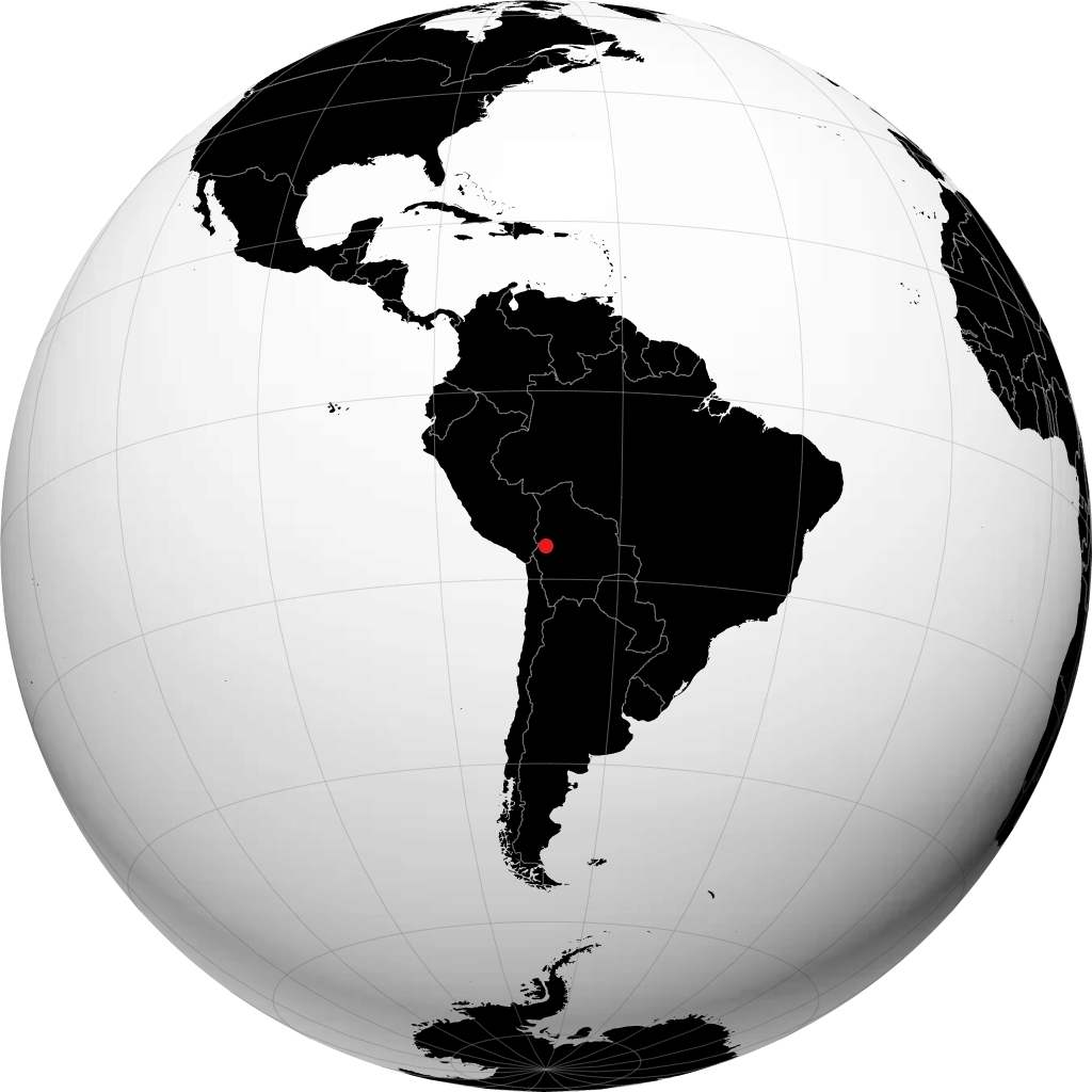 La Paz auf dem Globus