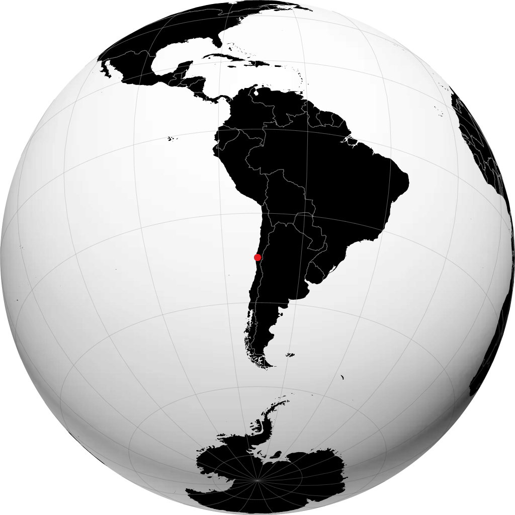 La Serena auf dem Globus