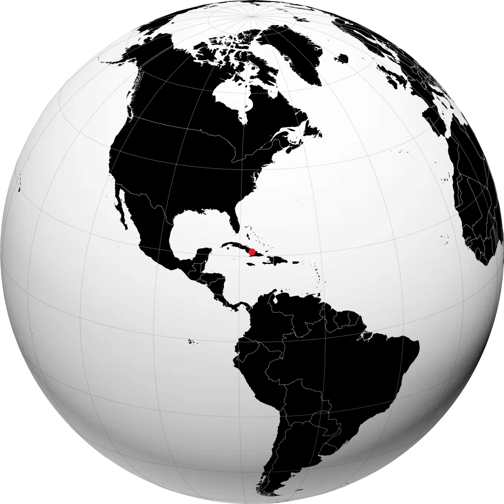 Las Tunas auf dem Globus