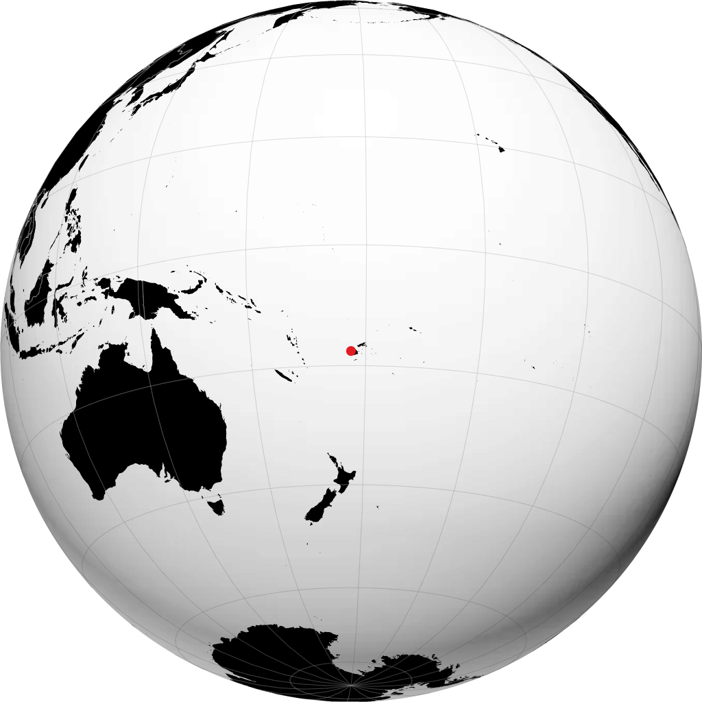 Lautoka auf dem Globus