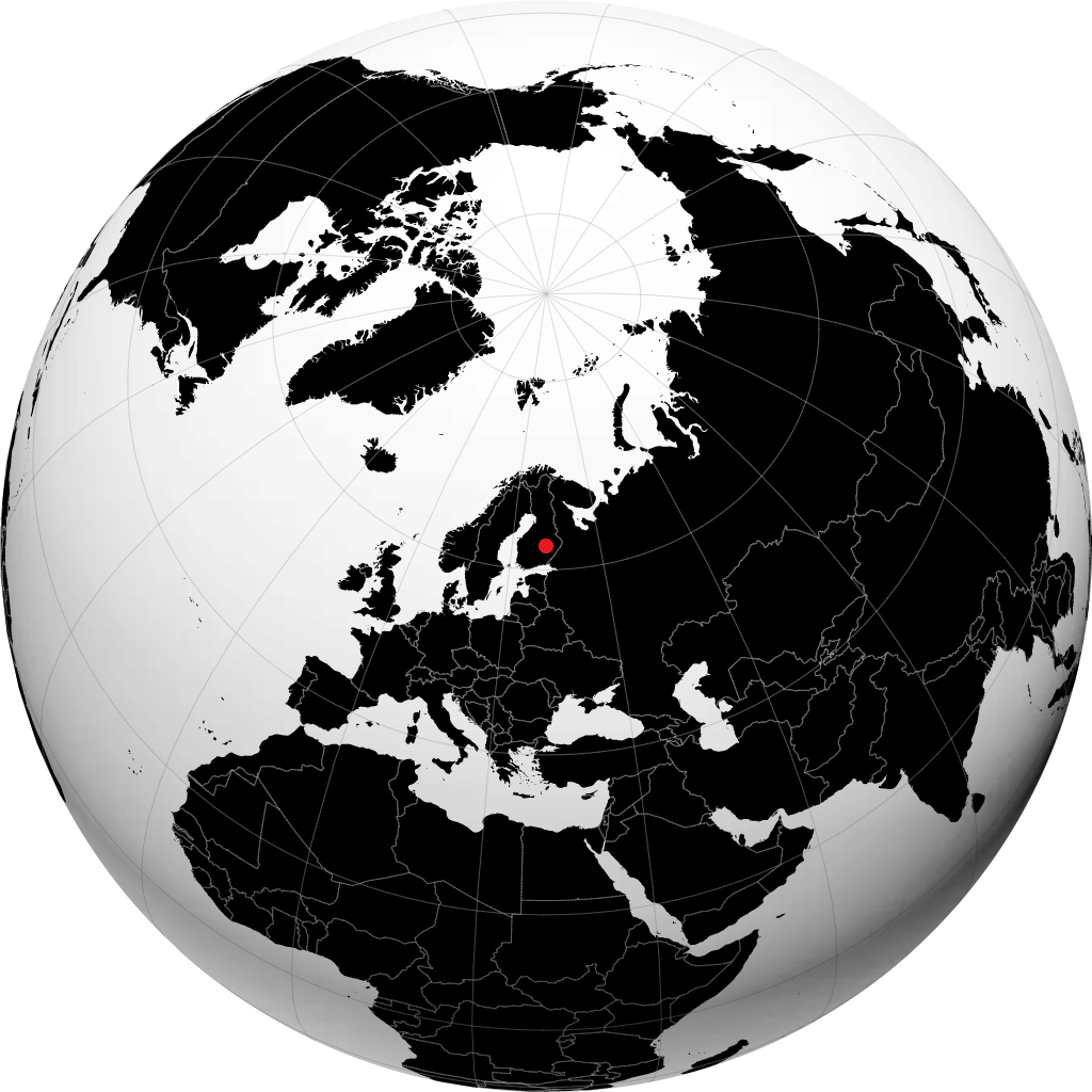 Leppävirta auf dem Globus