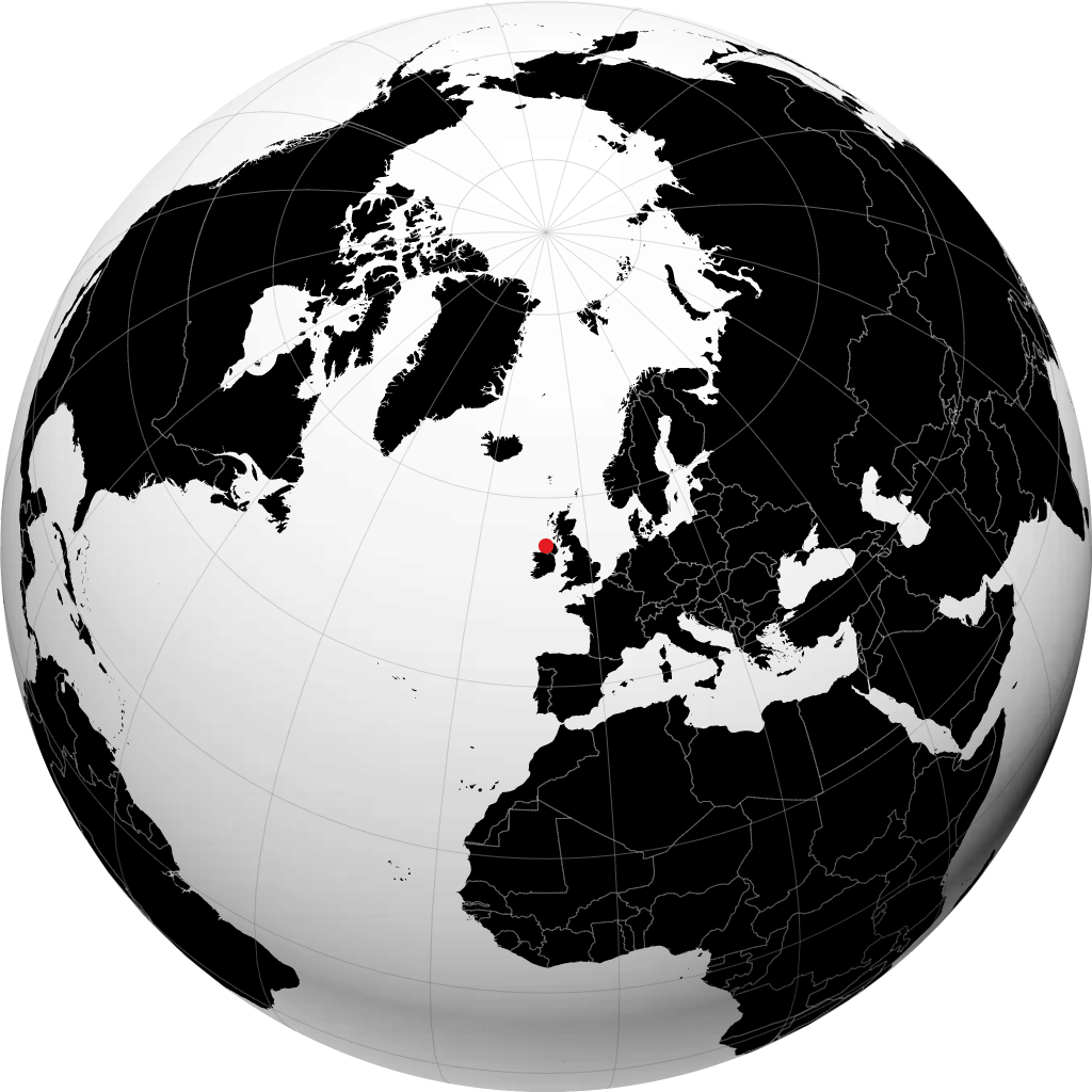 Letterkenny auf dem Globus