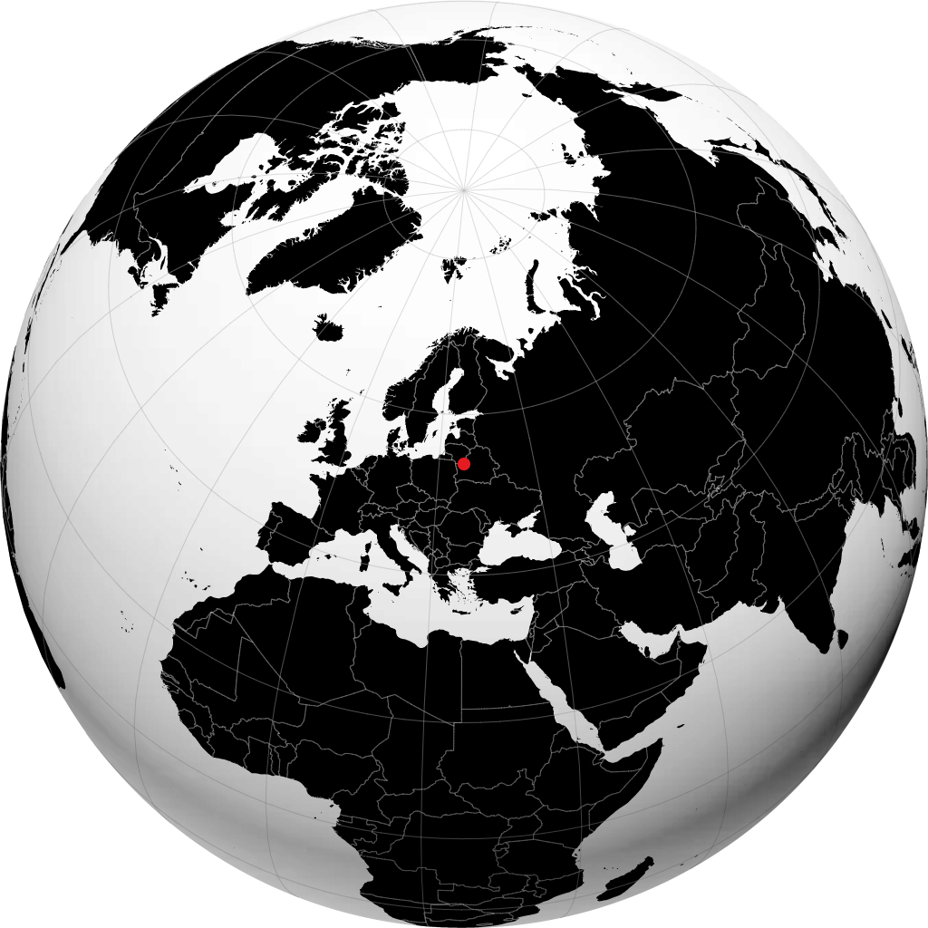 Lida auf dem Globus