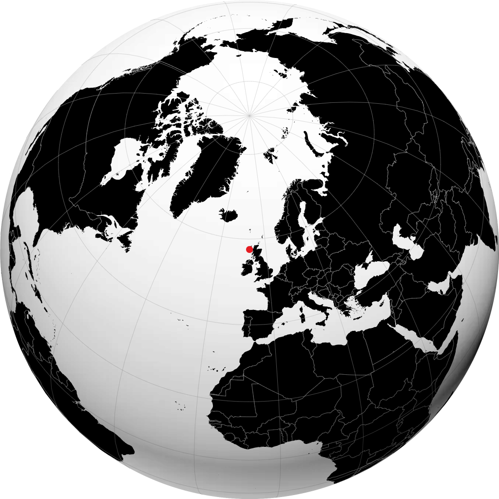Lochmaddy auf dem Globus