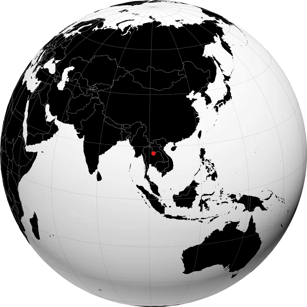 Loei auf dem Globus