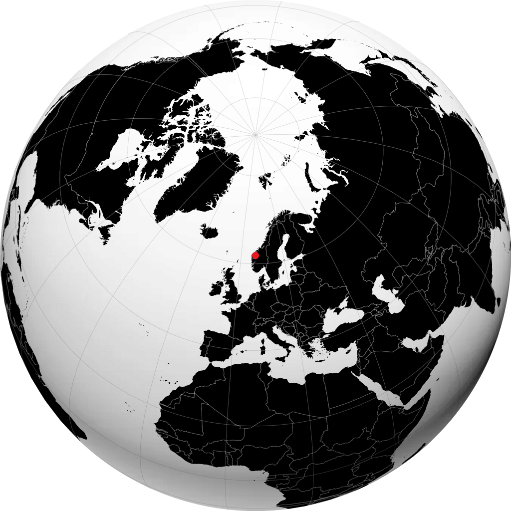 Loen auf dem Globus