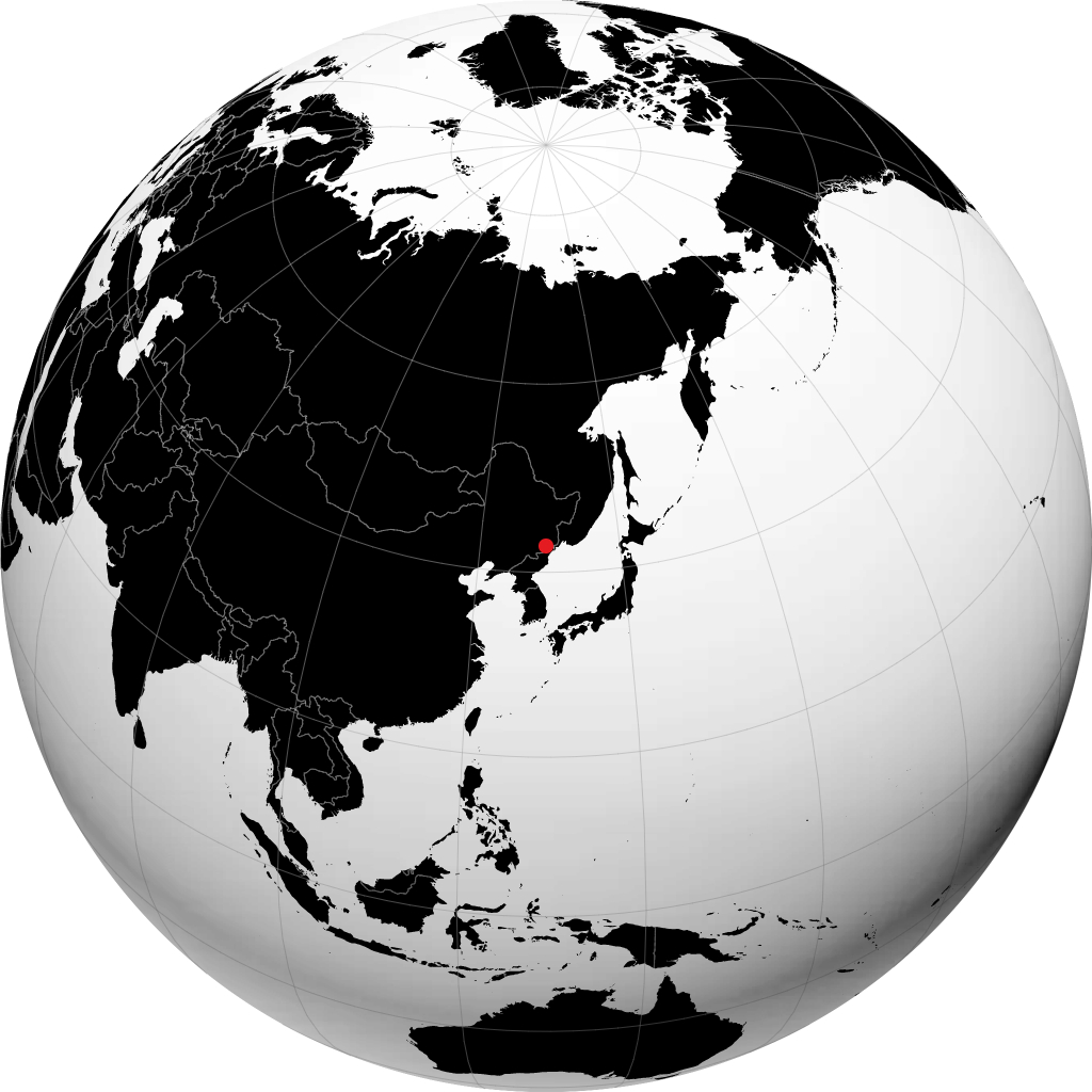 Longjing auf dem Globus