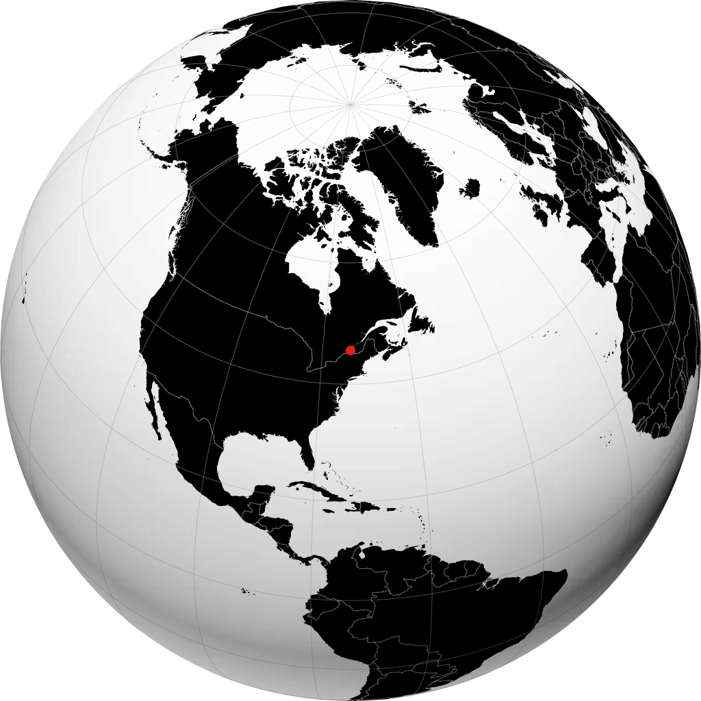 Longueuil auf dem Globus