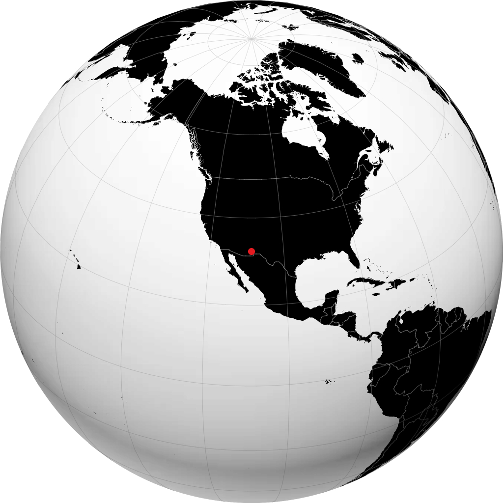 Lordsburg auf dem Globus