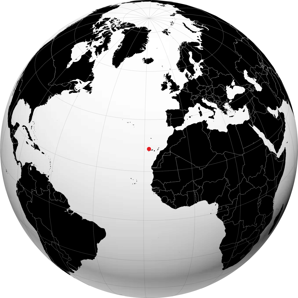 Los Llanos de Aridane auf dem Globus