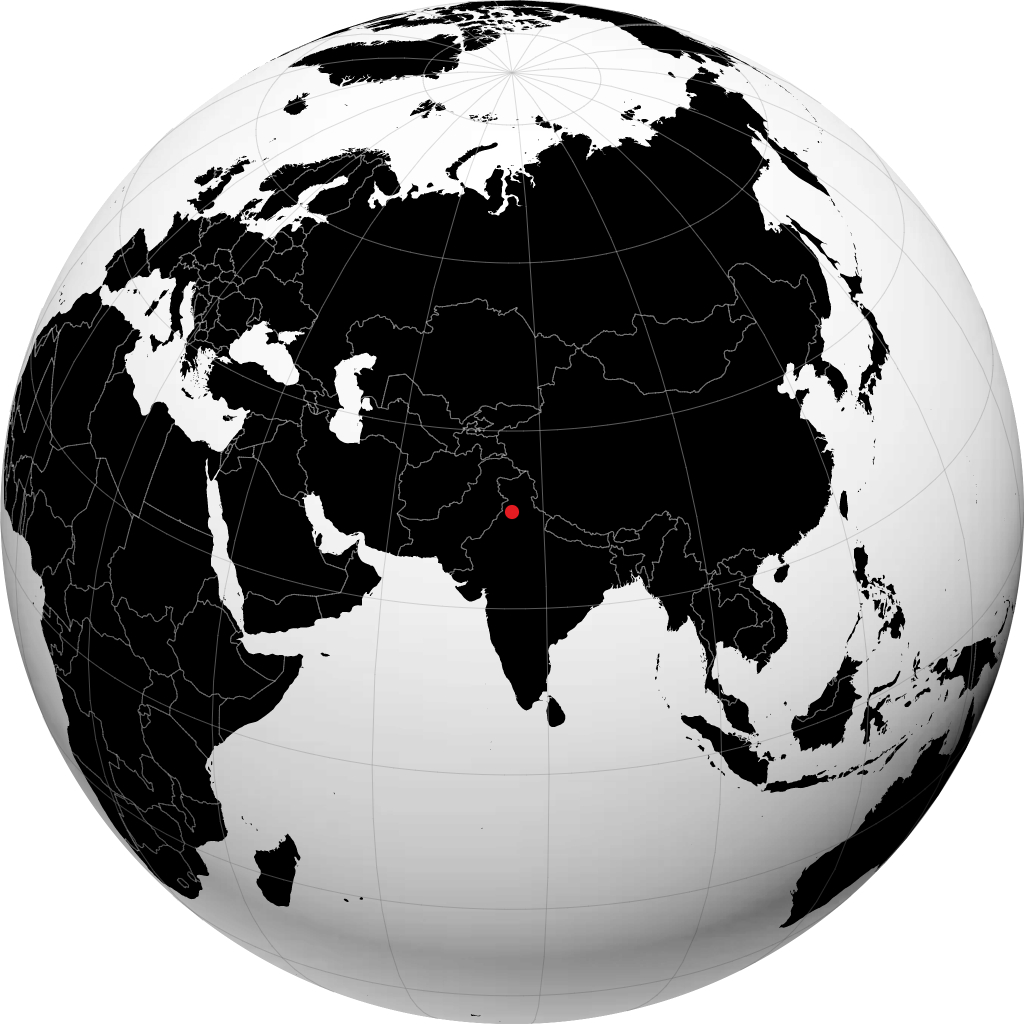 Ludhiana auf dem Globus