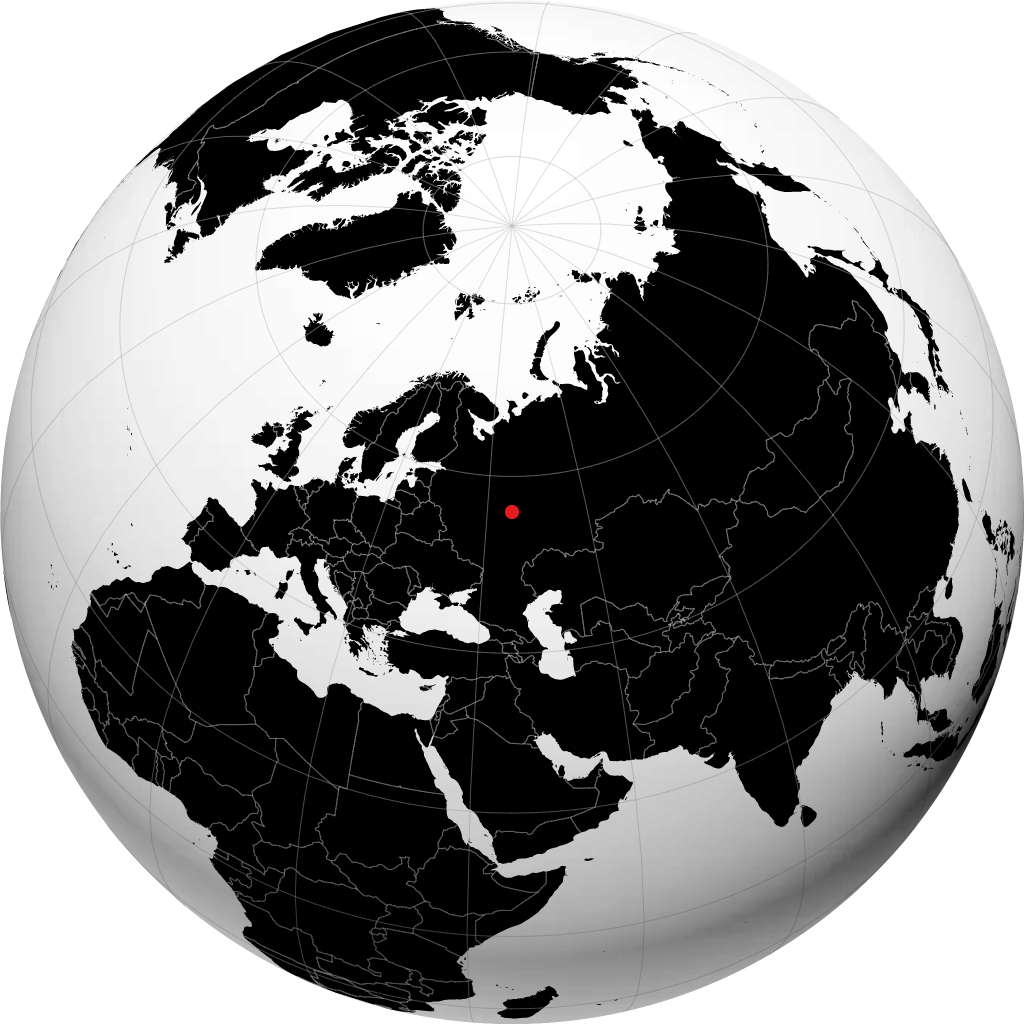 Lyskowo auf dem Globus