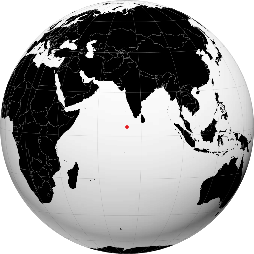 Malé auf dem Globus