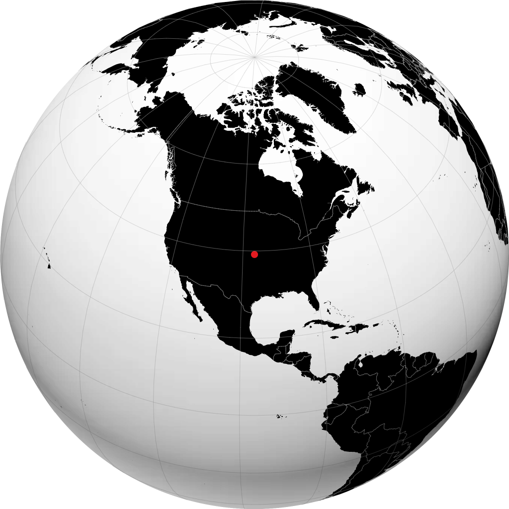 Manhattan auf dem Globus