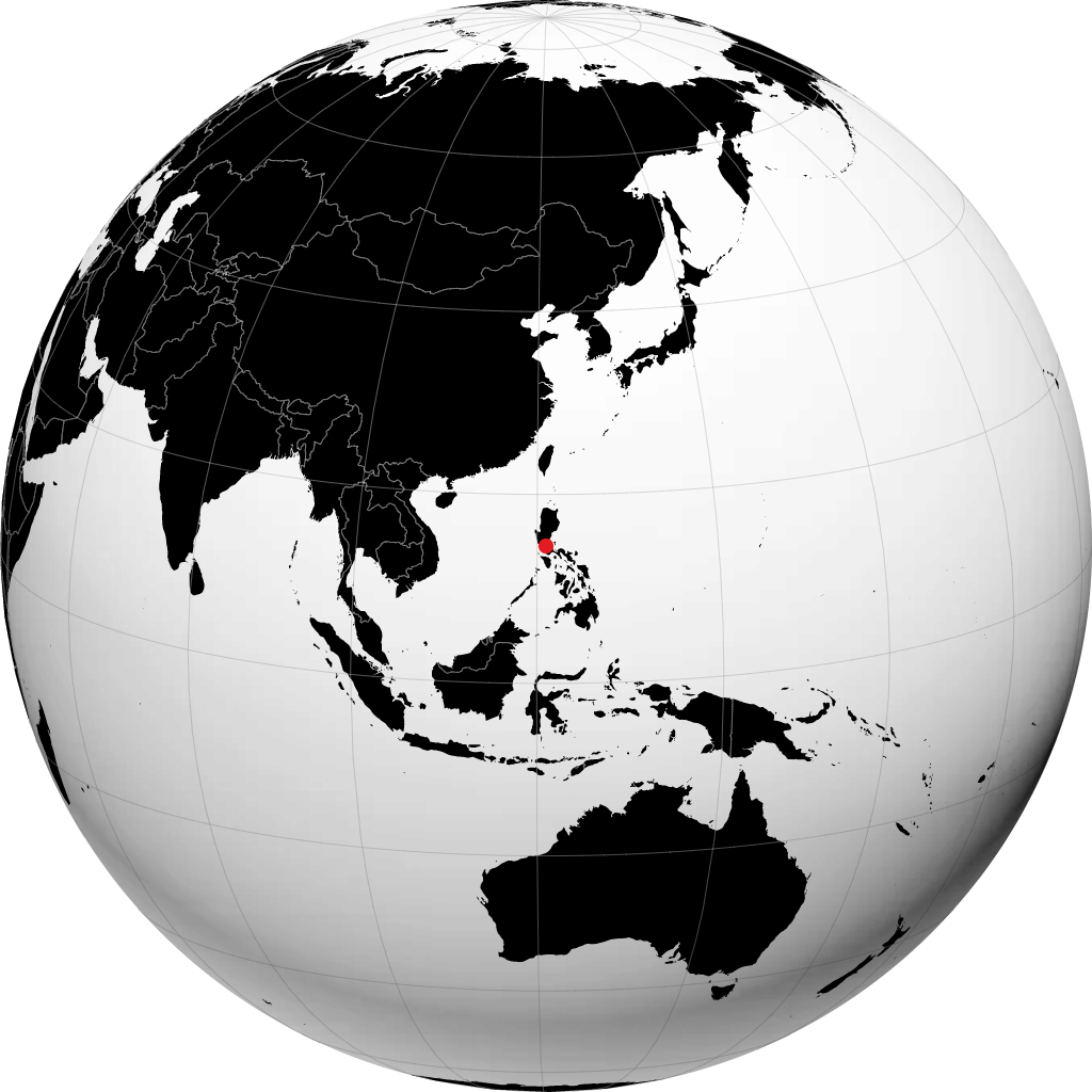 Manila auf dem Globus