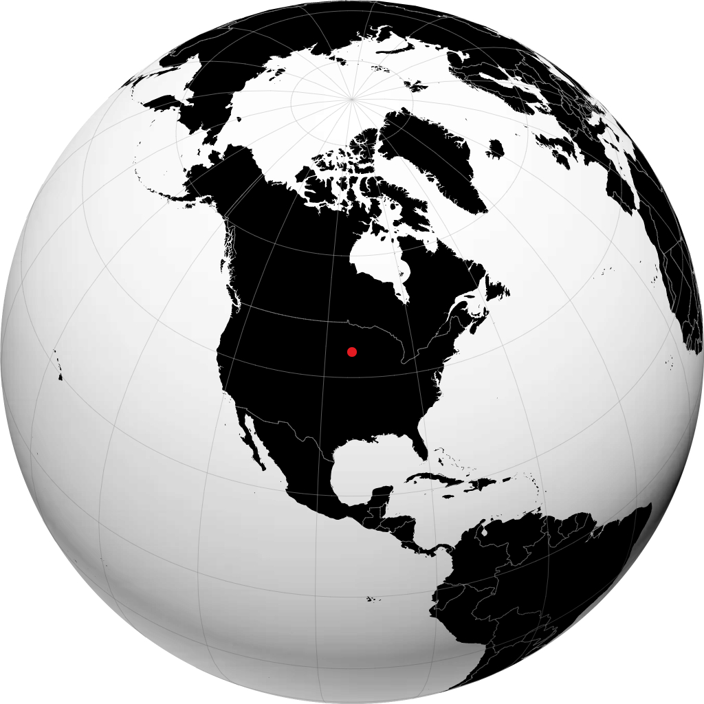 Mankato auf dem Globus