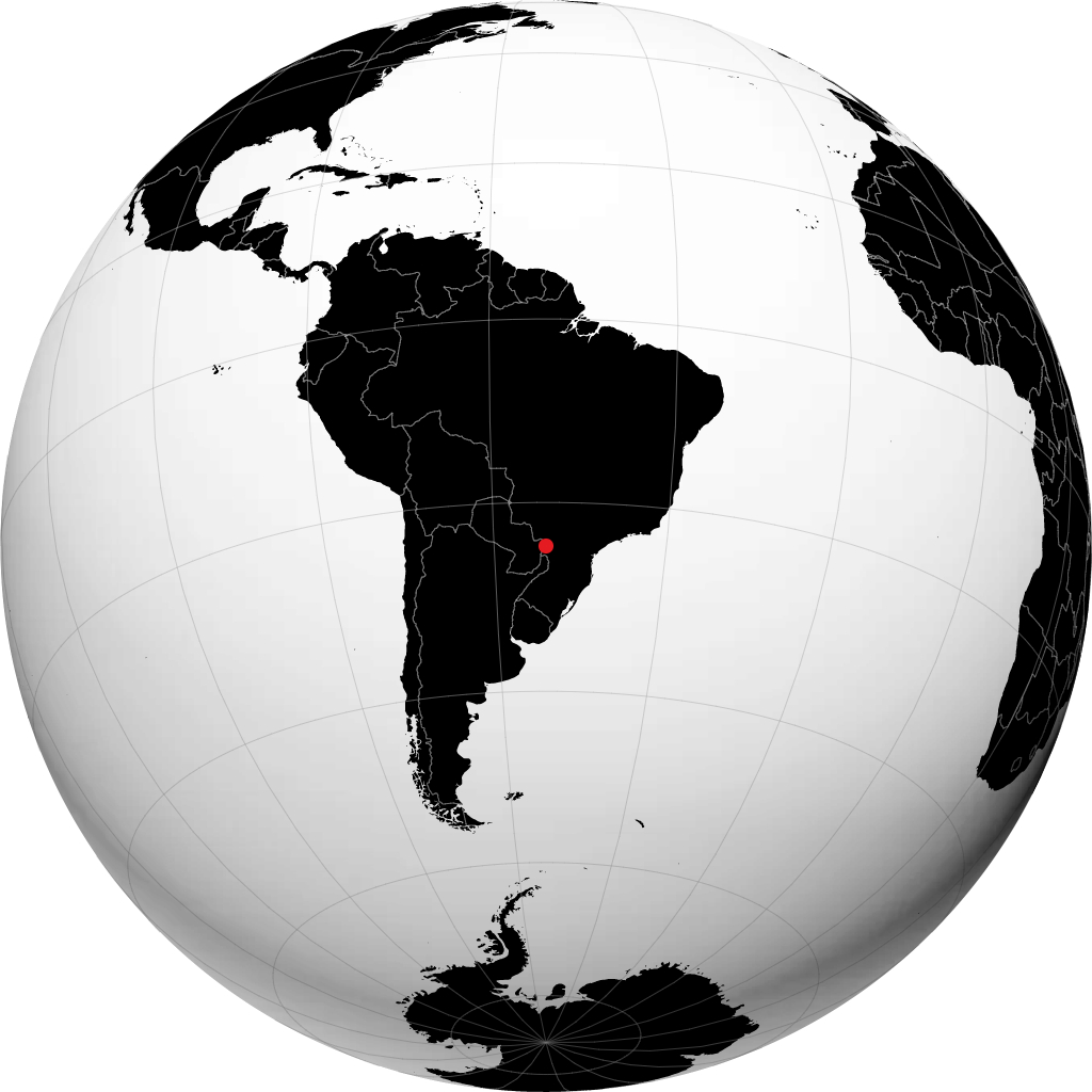Marechal Cândido Rondon auf dem Globus