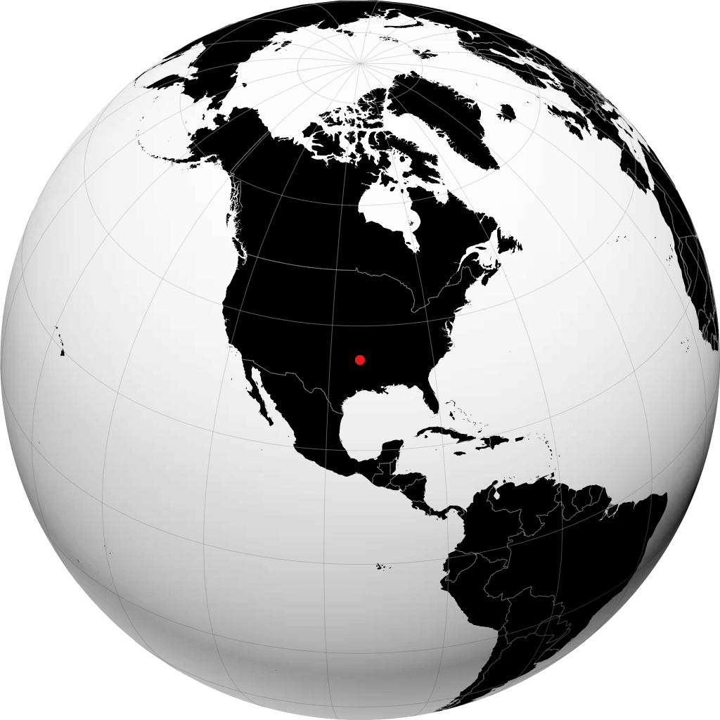 Mena auf dem Globus