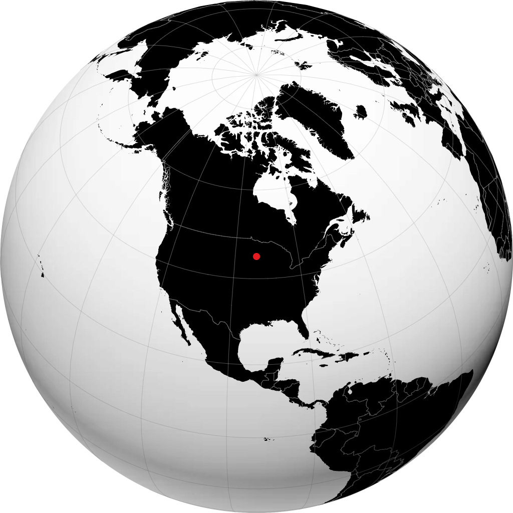 Minneapolis auf dem Globus