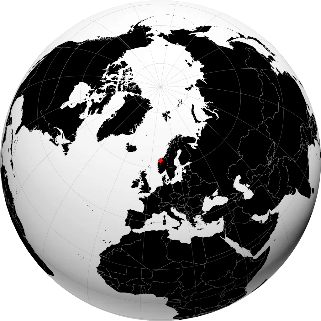 Molde auf dem Globus