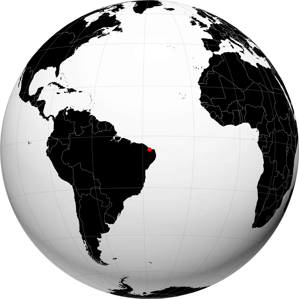 Mossoró auf dem Globus