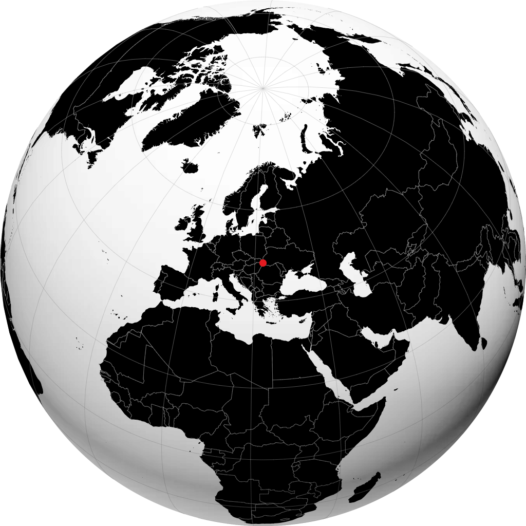 Mukatschewe auf dem Globus